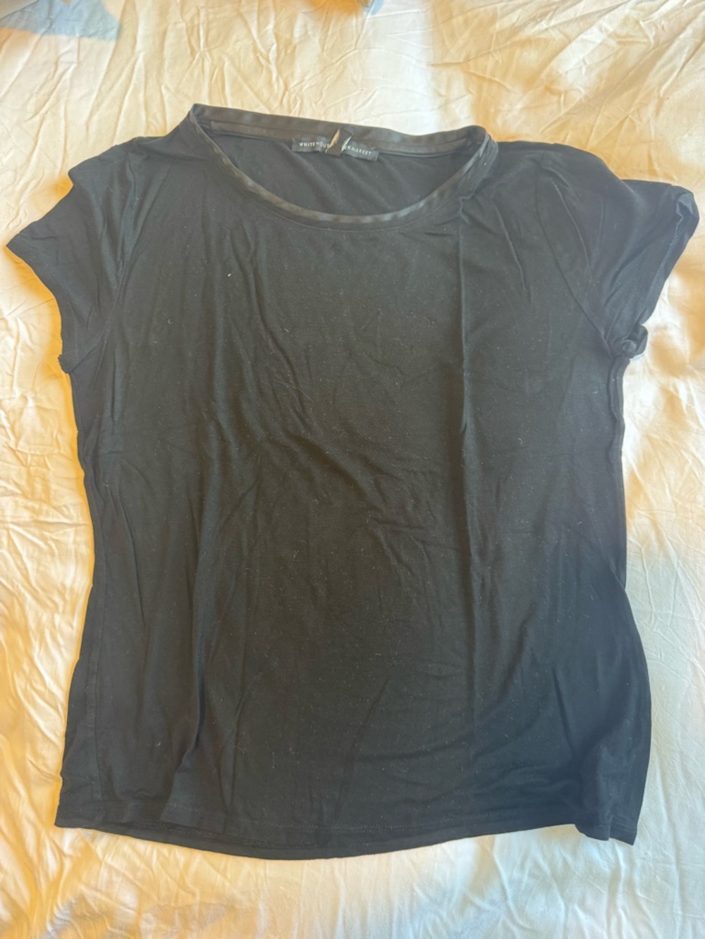 White House Black Market Black Short Sleeve Tee